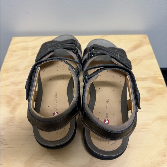 Women’s Clarks Artisan Unstructured Sandal Un Vasha Bronze Leather Size 7 1/2 W - Picture 5 of 8